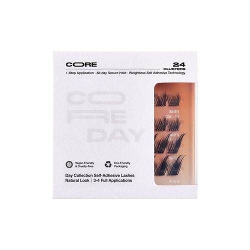 Closed CoreLash Pocket 002 package for Spiky Foxy self-adhesive lash clusters
