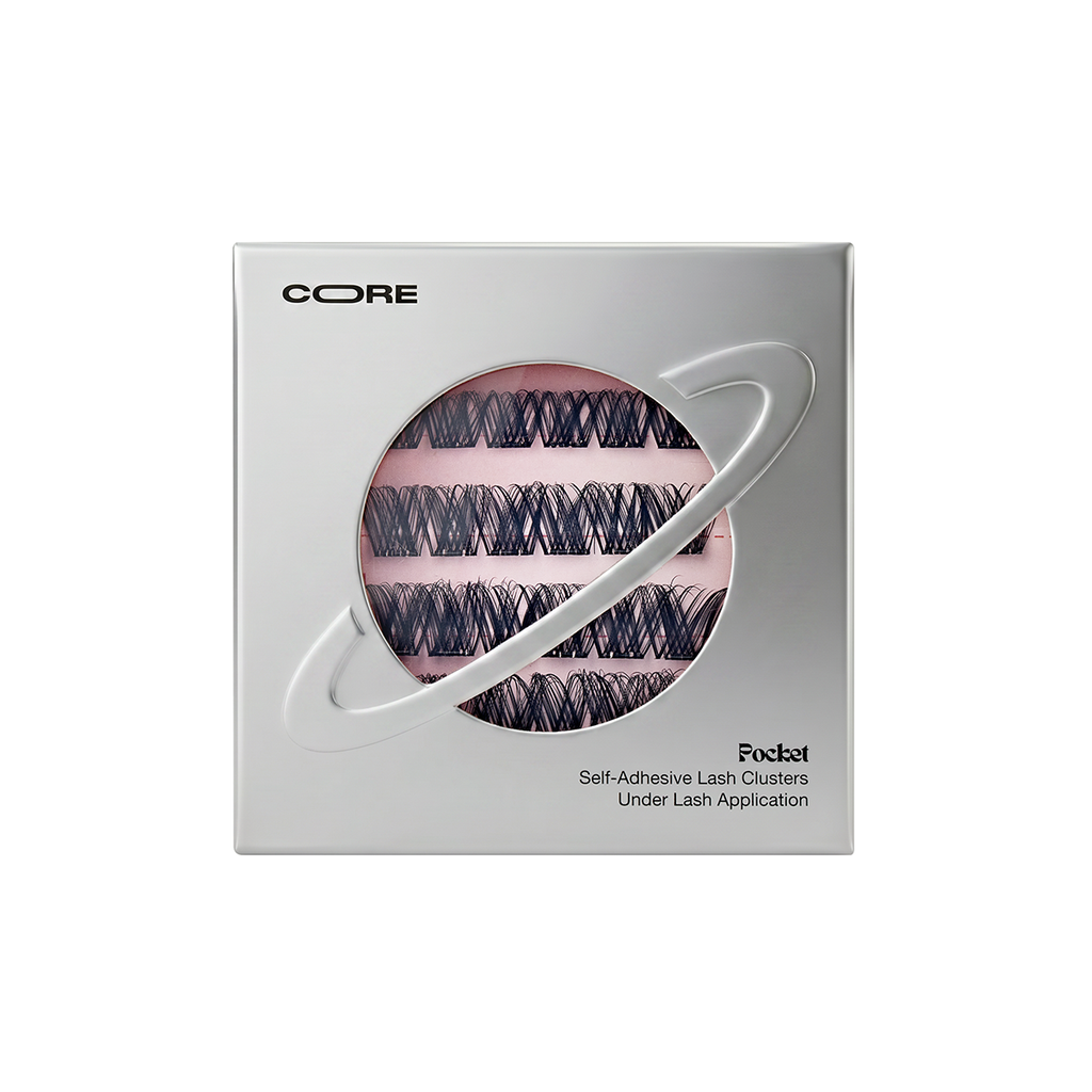 Closed CoreLash Pocket 011 package for Airy Wispy DIY self-adhesive lash clusters