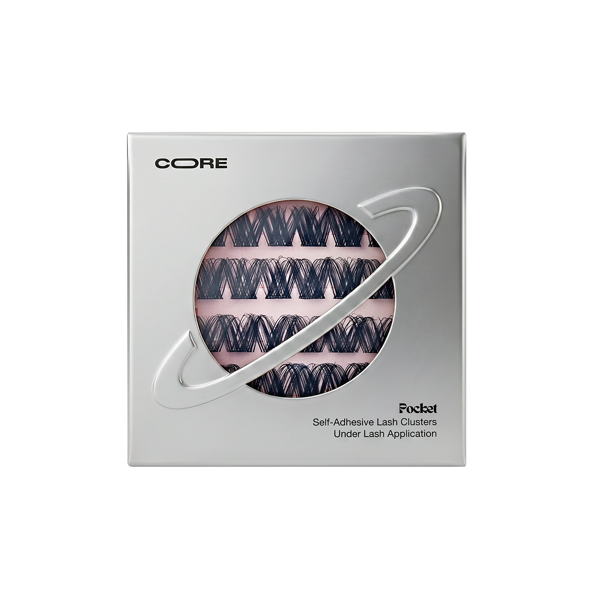 Closed CoreLash Pocket 012 package for Natural Wispy DIY self-adhesive lash clusters