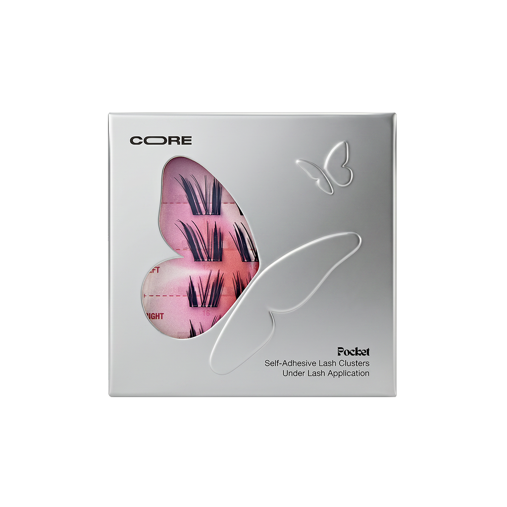 Closed CoreLash Pocket 017 package for Cat Princess Natural Foxy self-adhesive lash clusters