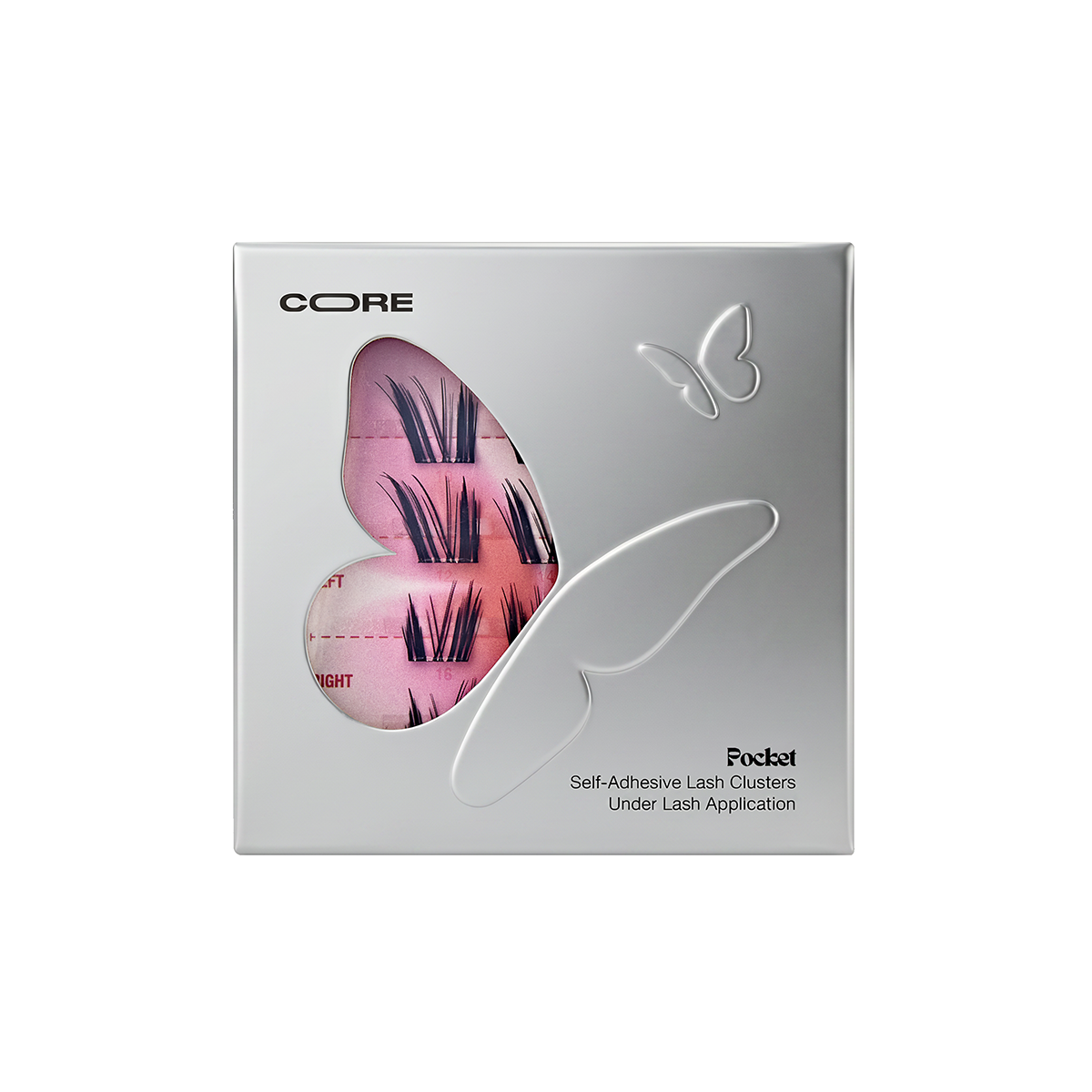 Closed CoreLash Pocket 017 package for Cat Princess Natural Foxy self-adhesive lash clusters