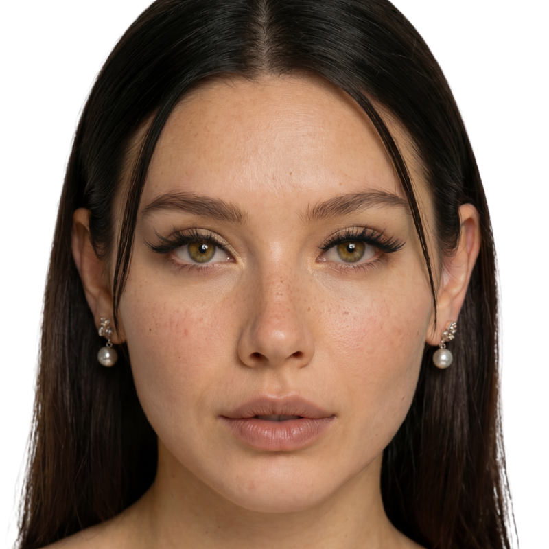 Close-up of a model after wear CoreLash Day 002 spike foxy style self-adhesive lash